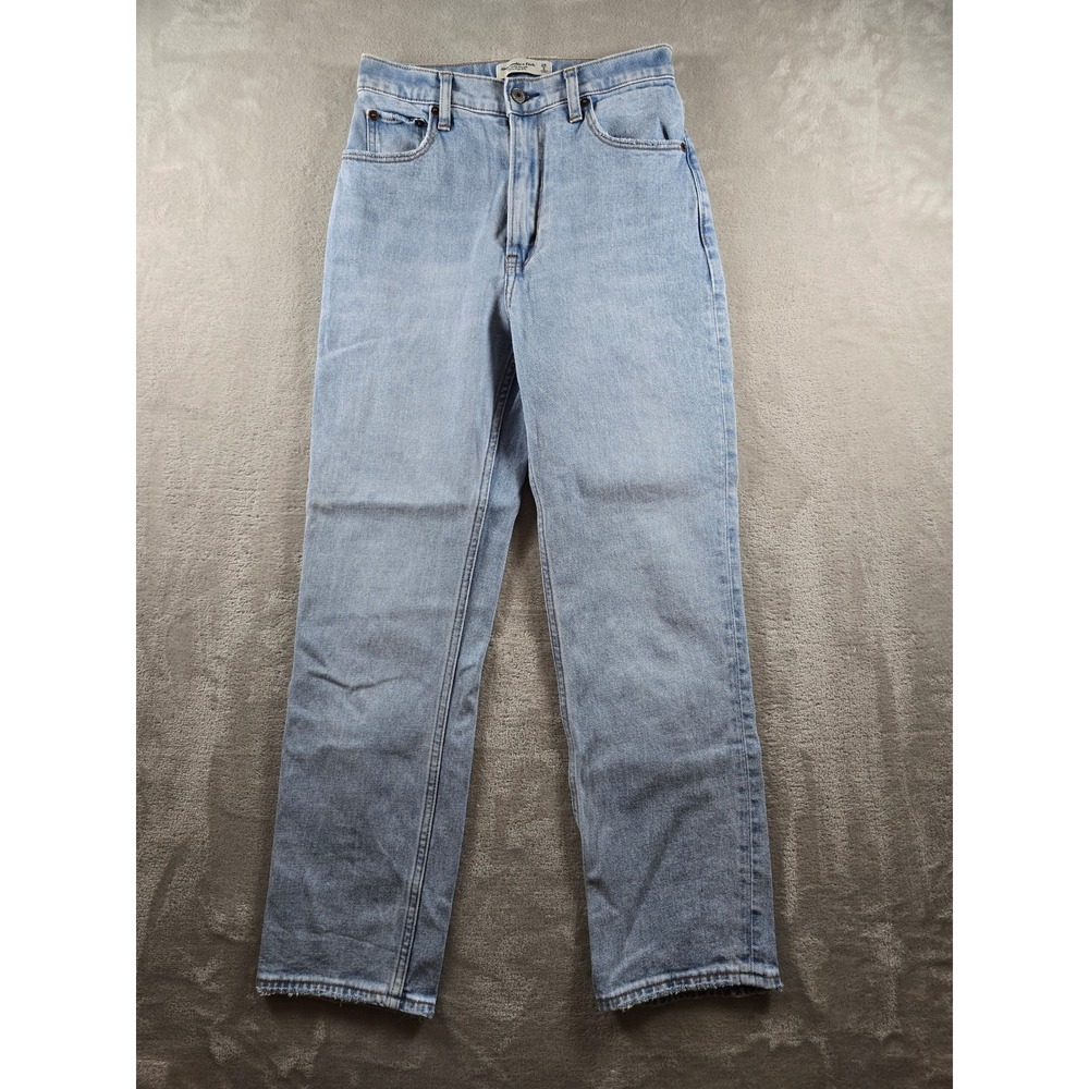 Abercrombie & Fitch The Ankle Straight Jeans Women 26/2 Blue Ultra High Rise
